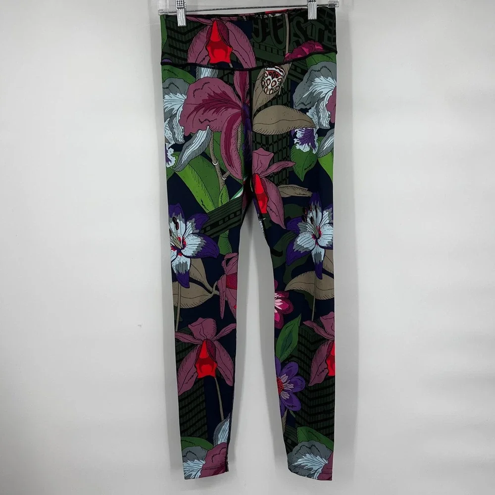 Nike Dri Fit Womens Floral Print Icon Clash One Leggings Size M‎